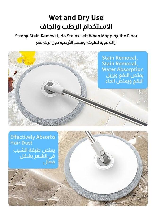 HOMESTAR Microfiber Mop and Bucket Set with Water Filtration System - Self/Dry/Wet Cleaning, All-in-One Lazy Floor for Hardwood Home Tile Great Pet Owners (4 Pads)  - Image 5
