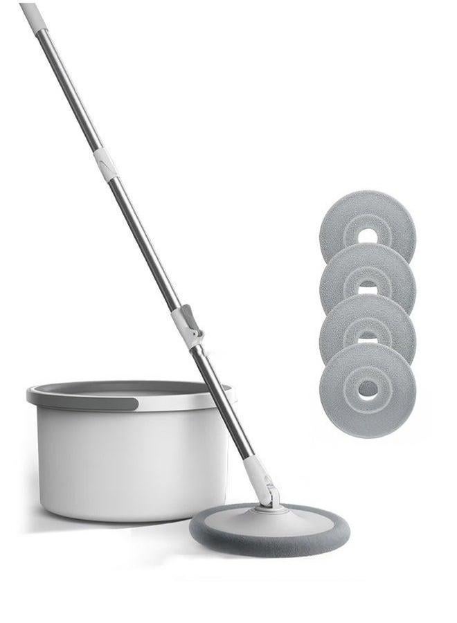 HOMESTAR Microfiber Mop and Bucket Set with Water Filtration System - Self/Dry/Wet Cleaning, All-in-One Lazy Floor for Hardwood Home Tile Great Pet Owners (4 Pads)  - Image 1