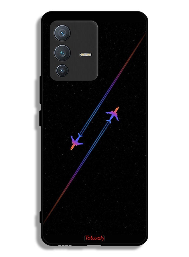 Tolwak Vivo V23 Pro 5G Protective Case Cover Airplanes Art - Image 1