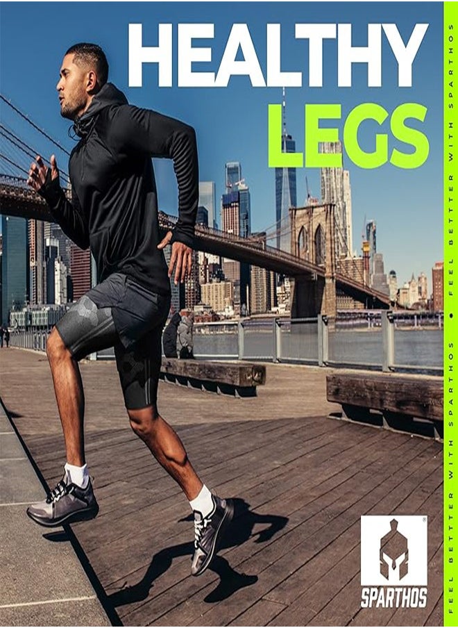 Generic Thigh Compression Sleeves (2 Packs) High Elastic knitted Nylon Sports Thigh Protectors For Cycling, Basketball, Football, Anti-Thigh Muscle Strain, Leggings For Men And Women, Innovative Breathable El  - Image 3