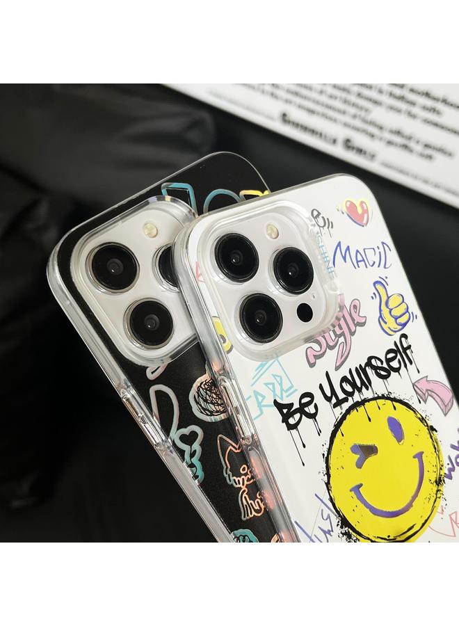 S-TOP Case For iPhone 13 Pro Colorful Pattern TPU + PC Phone Case - Image 4