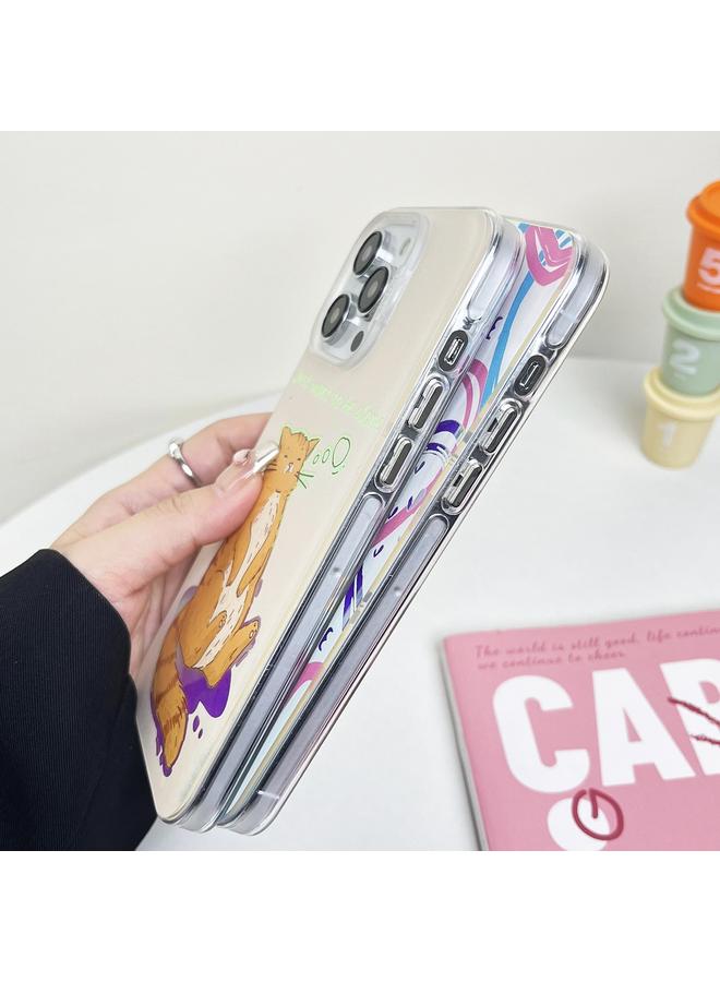 S-TOP Case For iPhone 13 Pro Colorful Pattern TPU + PC Phone Case - Image 5