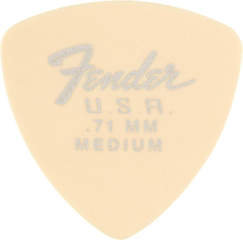 FENDER بيك الجيتار فيندر دوراتون ديلرين شكل 346 ملحقات الجيتار أبيض أولمبي 071 مم 12 حزمة