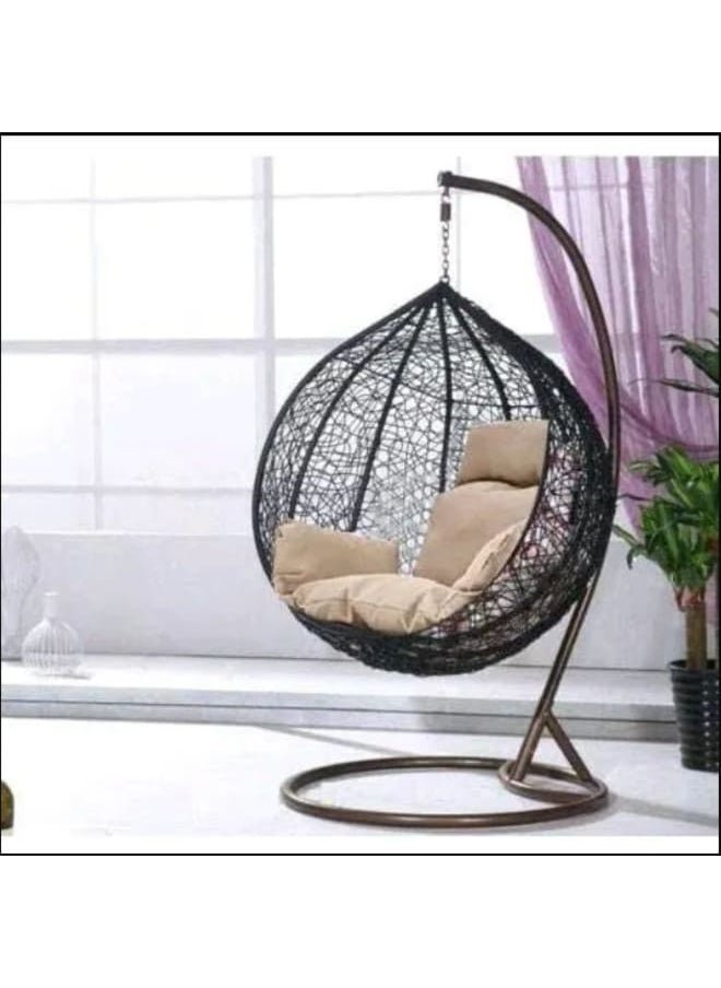 Sampa Rattan Sampa Rattan Swing – Elegant Single-Seat Design for Ultimate One-Person Comfort.  - Image 1