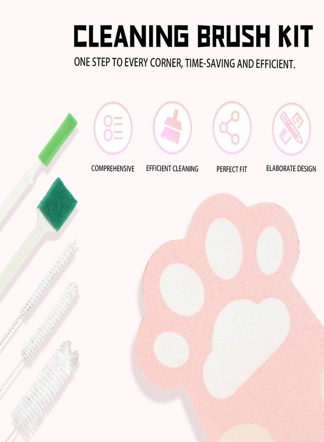 طقم تنظيف نوافير مياه الحيوانات الأليفة من AIMAOGOU، 9 قطع، مع إسفنجة مضغوطة وعلبة تخزين، وفرش تنظيف نوافير مياه الكلاب والقطط، يناسب معظم موزعات مياه الحيوانات الأليفة، طقم تنظيف فرشاة تنظيف موزع مياه الشرب للحيوانات الأليفة - Image 2