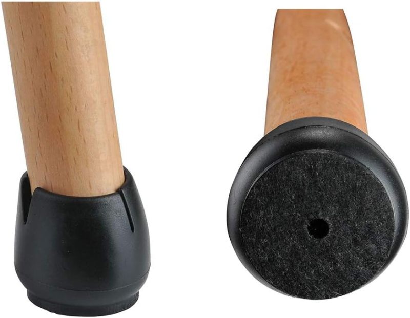 Furniture Protector Rubber Cap: 17-21mm Fit 22mm Depth - Durable Rubber Non-Woven Fabric Construction Transparent Tip Design for Floor Protection Noise Reduction Home Furniture Legs - Image 2