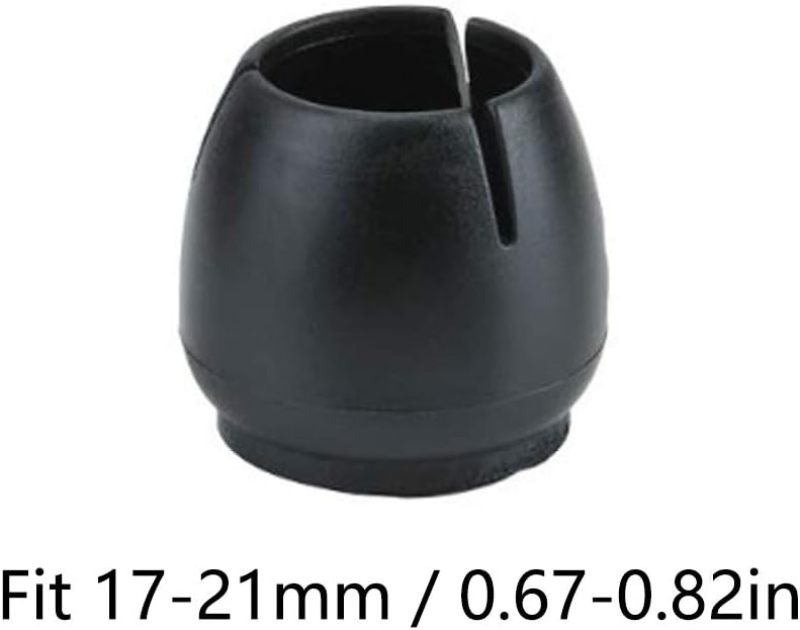 Furniture Protector Rubber Cap: 17-21mm Fit 22mm Depth - Durable Rubber Non-Woven Fabric Construction Transparent Tip Design for Floor Protection Noise Reduction Home Furniture Legs - Image 4