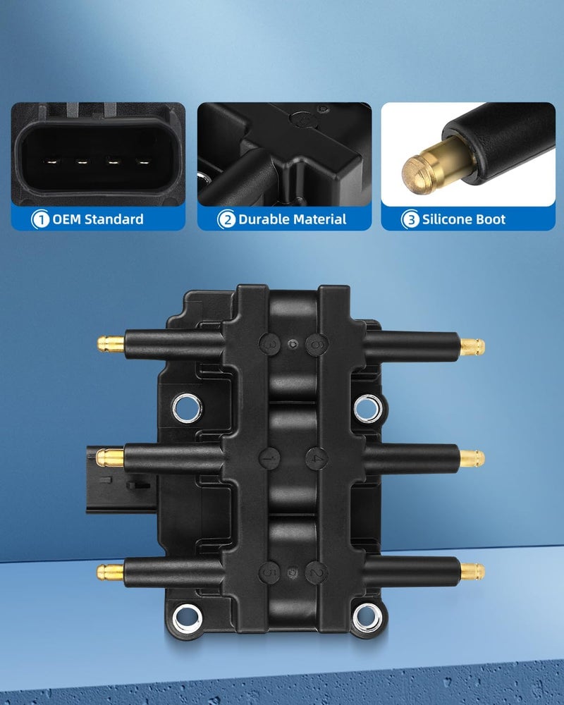ECCPP Ignition Coil Pack for Chrysler, Dodge, Jeep - V6 3.3L 3.8L Replacement - Image 5