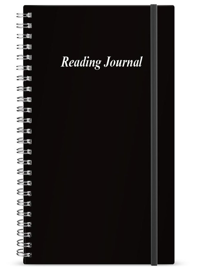 Getvow Reading Journal - Review and Track Your Reading Progress with 72 Book Reviews - Book Journal Reading Log Journal with Back Pocket, 5.8" x 8.3", Black - Image 1