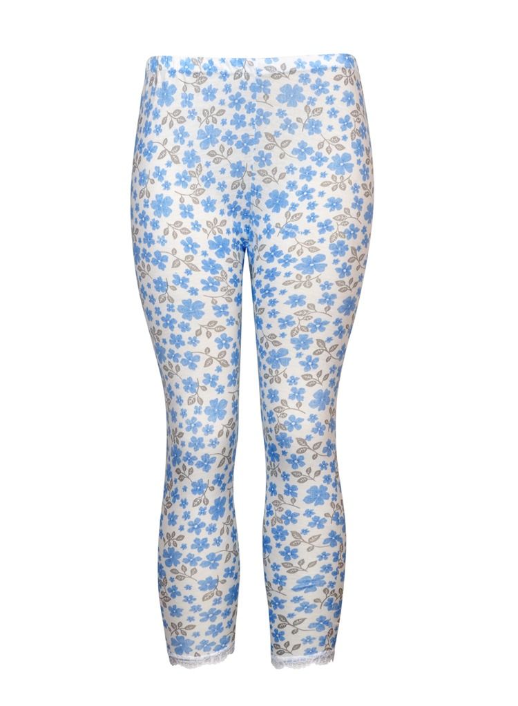 سيتي روز 3- قطع سروال ليقنز نسائي ضيق داخلي أبيض مورد - Image 4