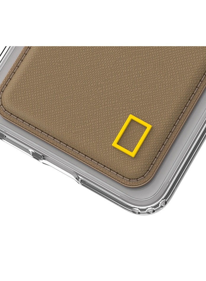 NATIONAL GEOGRAPHIC حافظة بطاقة ناشيونال جيوغرافيك جيب V2 لجالاكسي S25 ألترا - بني - Image 3