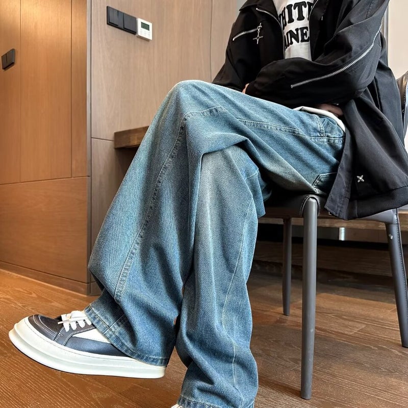 Unisex Casual Daily Denim Jeans - Image 5