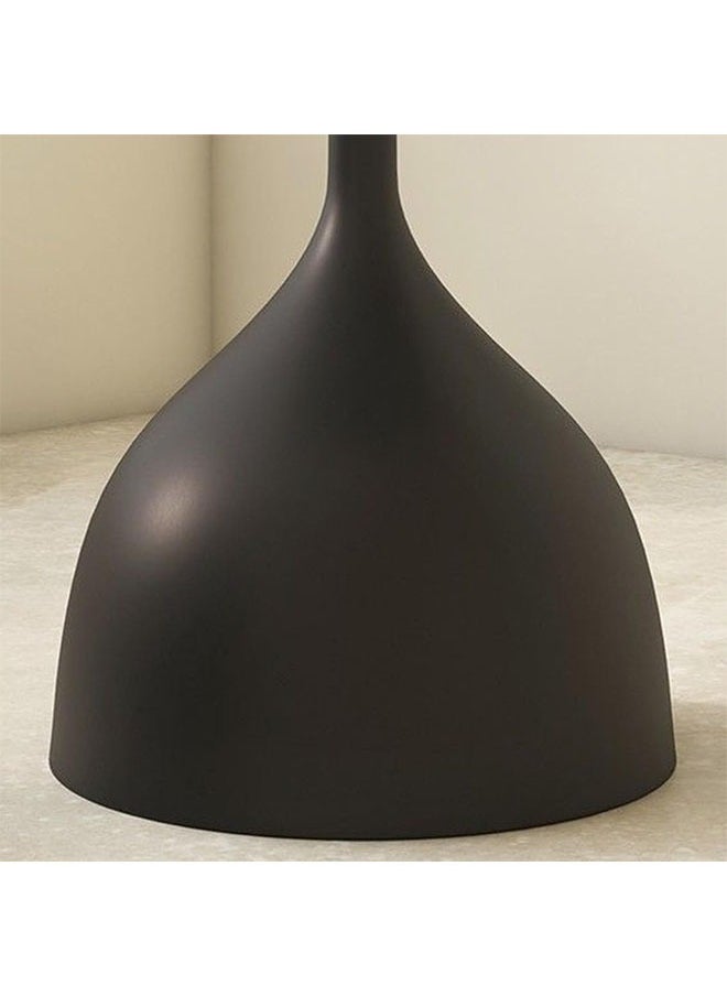 DAREU - Modern Round Coffee Table, Iron End Table for Living Room, Sofa Table, Small Table with Durable Design, Smooth Edges, and Stable Base (Black) - Image 1