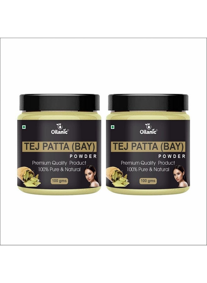 Oilanic 100% Pure & Natural Tej Patta Powder- For Skin & Hair Combo Pack of 2 Jar (200gm) - Image 1