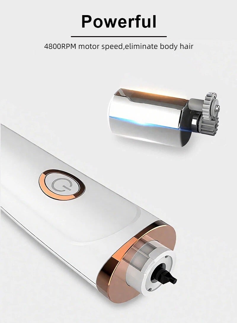 Gmisun 7 in 1 Electric Hair Removal & Epilator for Women , MultiFunction Body Shaver Waterproof Wet and Dry Uses Replaceable  Blade Heads - Image 5