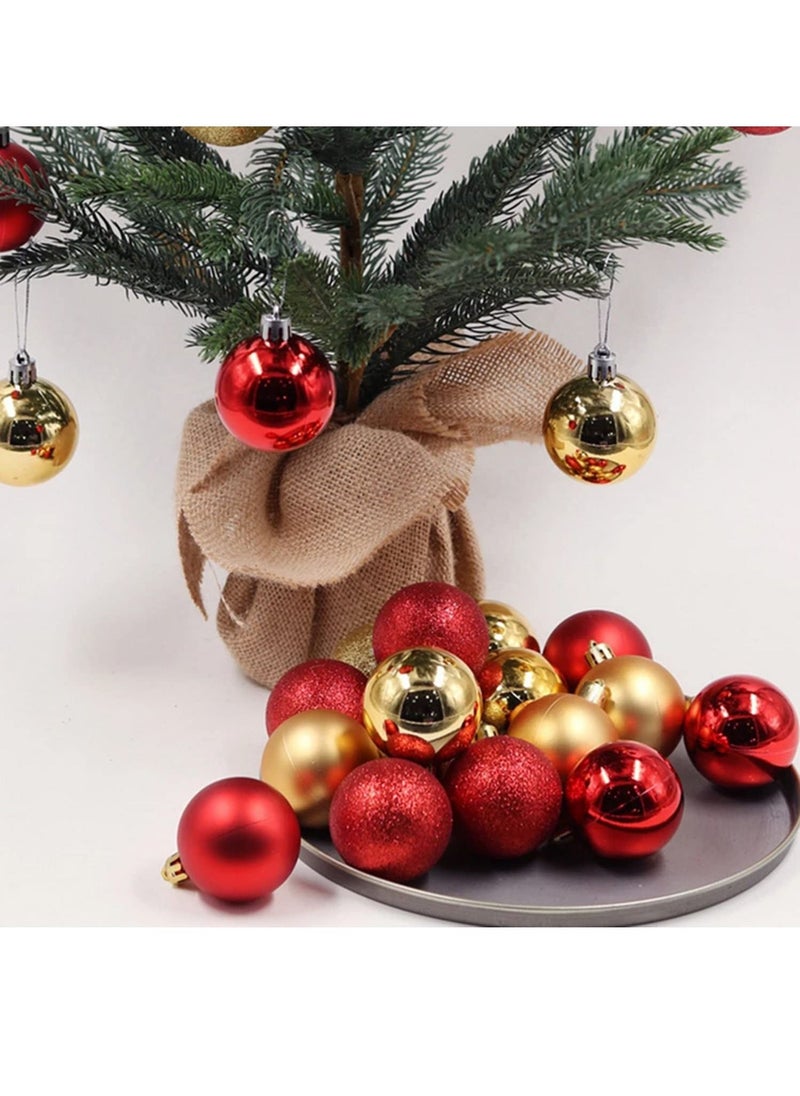 Generic 24pcs 4cm Ball New Year Tree Decorations Happy Christmas Balls for Home Decor Wedding Party Prom Ornaments  - Image 3