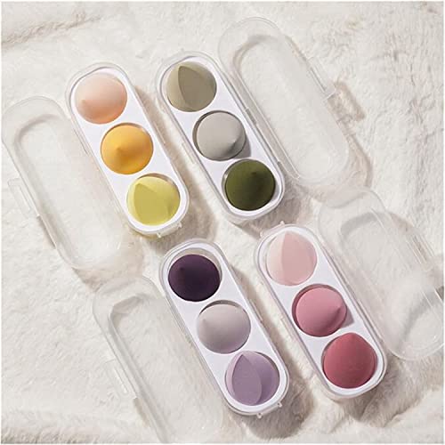 VNZ Makeup Sponge Puff 3 Pcs Set with Storage Box – Multicolor Beauty Blending Sponges for Foundation and Powder – Makeup Tools and Accessories for Women - Image 4