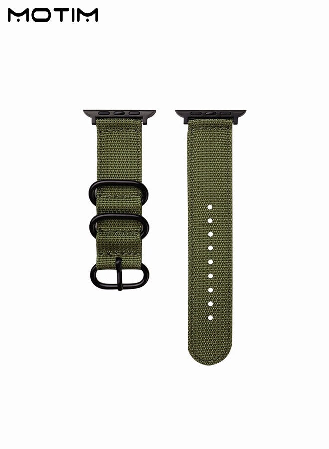 Nylon Apple Watch Band 45mm 44mm 42mm, Braided Sport  Replacement Strap Wristband Compatible with iWatch SE & Series 10/9/8/7/6/5/4/3/2/1/Ultra/SE