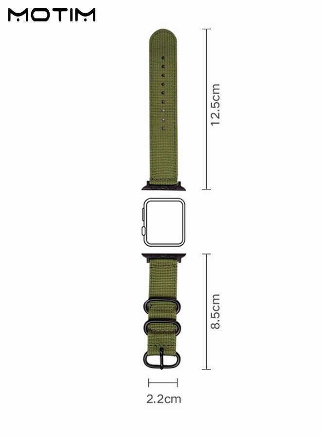 Nylon Apple Watch Band 45mm 44mm 42mm, Braided Sport  Replacement Strap Wristband Compatible with iWatch SE & Series 10/9/8/7/6/5/4/3/2/1/Ultra/SE