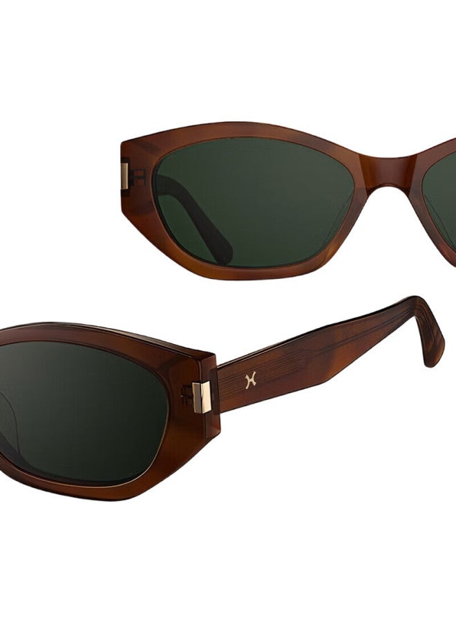 LOHO Retro Cat Eye High-End Narrow Frame Sunglasses Men And Women Uv Protection Polarized Fashionable Eye-Catching Eye Protection Glasses - Image 1