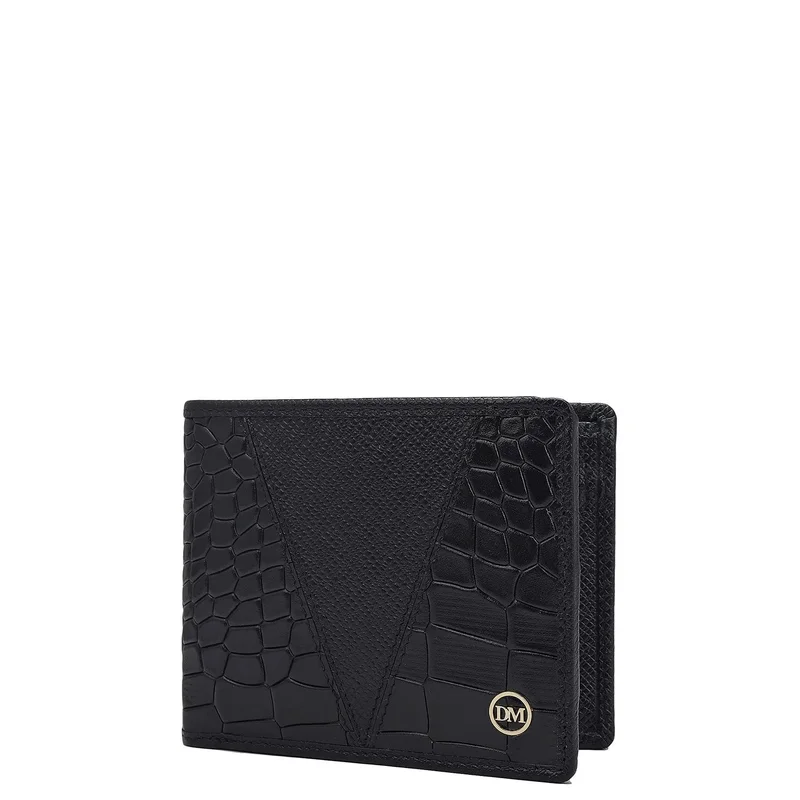 Da Milano  Black Bifold Leather Mens Wallet for Men | Best Price UAE