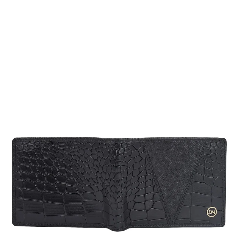 Da Milano  Black Bifold Leather Mens Wallet for Men | Best Price UAE
