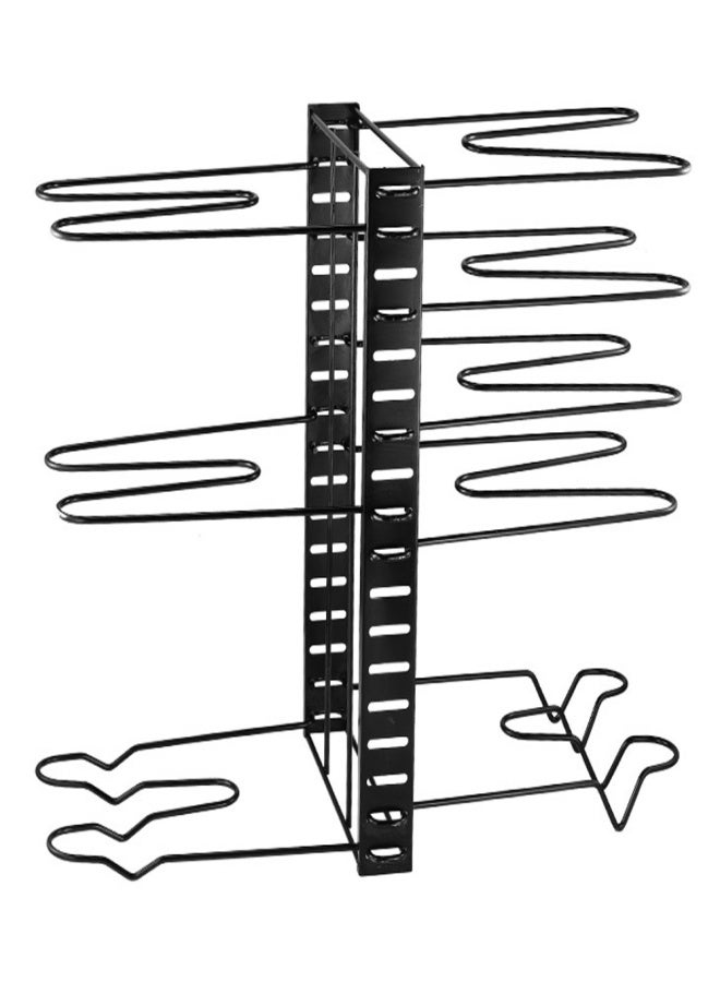 ikayaa 8 Tier Pot and Pan Rack Pot Organizer with 3 DIY Methods Metal Rack for Kitchen Cabinet Organization and Storage - Image 1