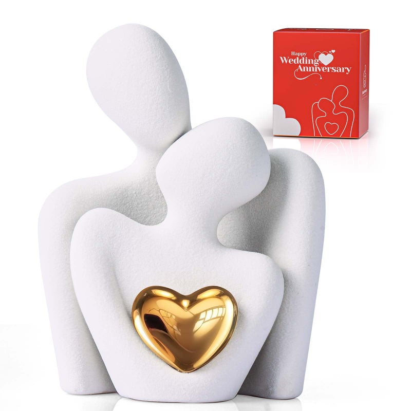 XMGZQ Mini Couple Statue Tv Stand Decor Items for Living Room Home DecorBedroom Decor for Couples Sculpture for Anniversary WeddingLove Gifts for Couples 2025Knick Knacks for Shelves