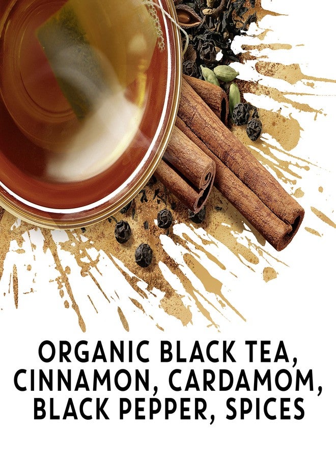Tazo Organic Chai For a Warm Spiced Chai Black Tea Moderately Caffeinated Tea 20 Tea Bags - Image 2