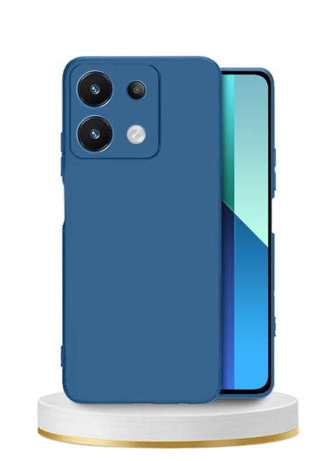 Stylish TPU Silicone Back Cover Case for Xiaomi Redmi Note 13 – Slim Fit Design, Smooth and Soft – Navy Blue