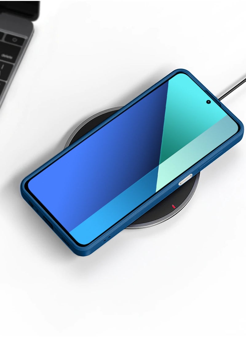 Stylish TPU Silicone Back Cover Case for Xiaomi Redmi Note 13 – Slim Fit Design, Smooth and Soft – Navy Blue