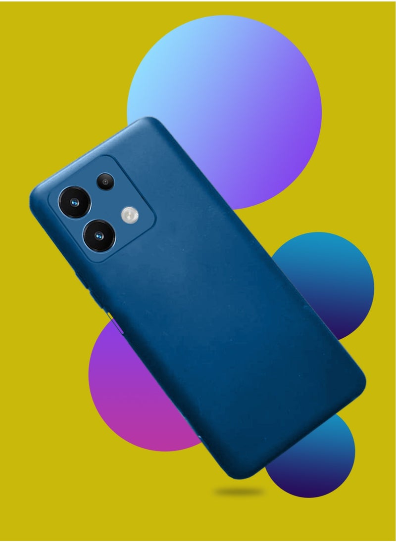 Stylish TPU Silicone Back Cover Case for Xiaomi Redmi Note 13 – Slim Fit Design, Smooth and Soft – Navy Blue