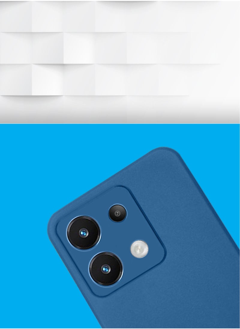 Stylish TPU Silicone Back Cover Case for Xiaomi Redmi Note 13 – Slim Fit Design, Smooth and Soft – Navy Blue