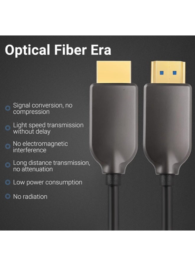 HDMI 15M Fiber Optic Cable – High-Speed 4K@60Hz – Durable & Lag-Free for Gaming, Home & Office Use - Image 2