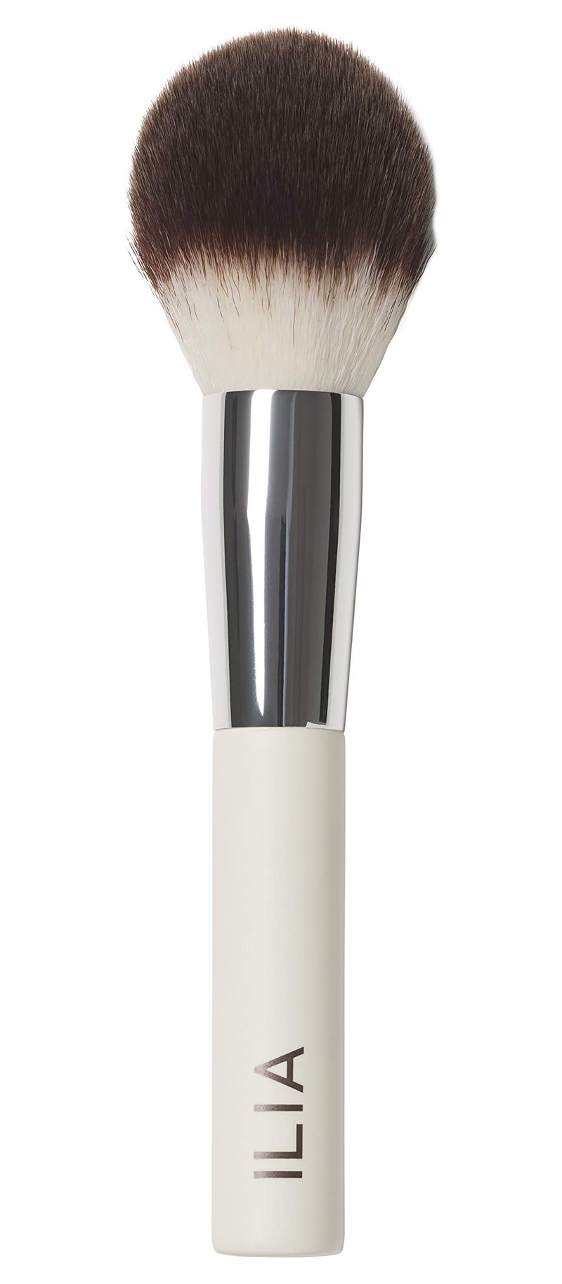 ILIA  Finishing Powder Brush  Blends Fine Powders Made with FSC Certified Wood Aluminum  Soft Vegan Bristles  Expertly Crafted  NonToxic Vegan CrueltyFree Recyclable