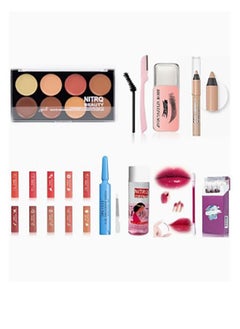 IMAGIC A beauty and care kit consisting of (contour - eyebrow soap - eyebrow mousse - beige liner - lipstick set - nail hardener - makeup remover - lipstick set in the form of cotton ears)  - Image 1