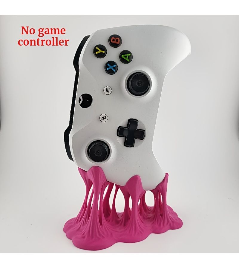 حامل وحدات تحكم Xbox فردي - لون وردي على شكل علكة فقاعية - منظم مكتبي - حامل تحكم فكاهي - إكسسوار لوحدات تحكم Xbox - هدية مثالية لعشاق Xbox - Image 1