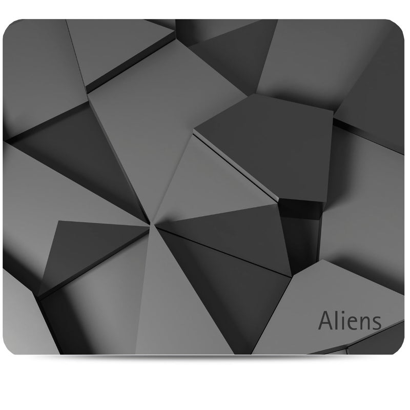 Aliens Mouse Pad for Computer, Laptop, Smooth Premium Cloth Surface, Non-Slip Rubber Base, Speed and Precision Operation Compatible with Laser and Optical Mouse, Gaming, Office, Home 230x190mm (3D-04) - Image 1