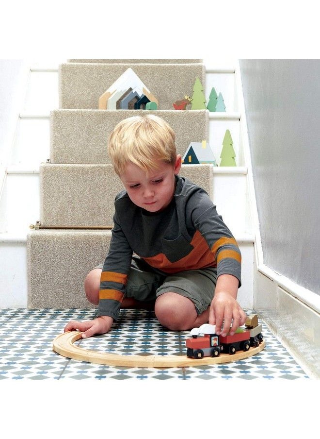 Tender Leaf Toys Treetops Train Set Beautiful Wooden Toy Train Set Kids Intelligent And Imaginative Play Skills For Age 3+  - Image 4