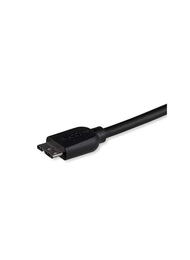 StarTech 3M 10Ft Slim Usb 3.0 A To Micro B Cable M/M - Mobile Charge Sync For Smartphones And Tablets (Usb3Aub3Ms)  - Image 2