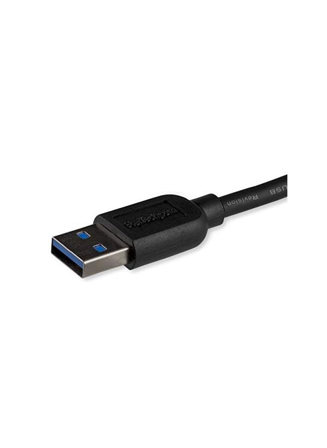 StarTech 3M 10Ft Slim Usb 3.0 A To Micro B Cable M/M - Mobile Charge Sync For Smartphones And Tablets (Usb3Aub3Ms)  - Image 3
