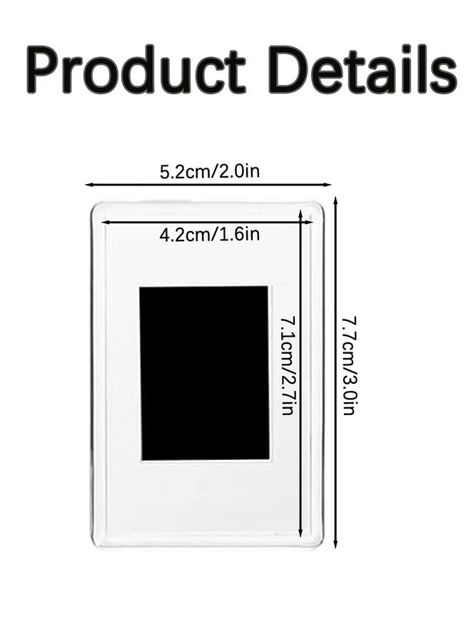 إطارات صور مغناطيسية صغيرة (عبوة من 8 قطع) - إطارات صور صغيرة لمغناطيسات الثلاجة المخصصة - للصور مقاس 77*52 مم - مغناطيسات صور للثلاجة/إطارات مغناطيسية فارغة - Image 2