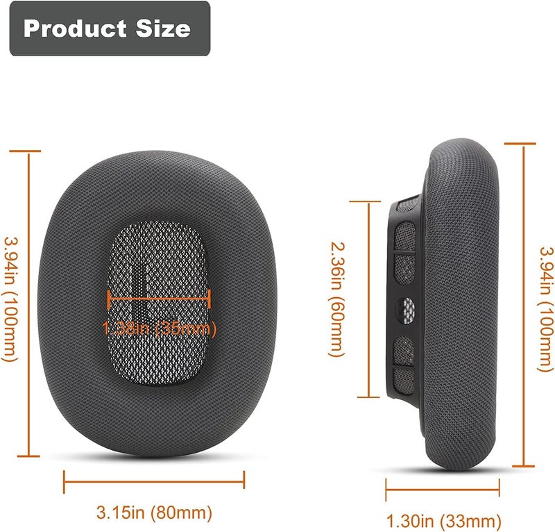EARROCK Earpads for AirPods Max Headphones Replacement Workout Ear Cushions Ear Cup Covers Earmuffs with Protein Leather, Memory Foam and Magnet Pink Red - Image 5
