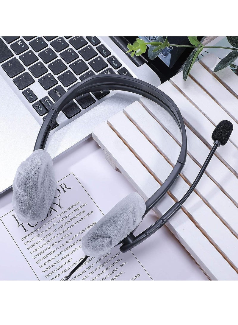 SYOSI Headphone Ear Covers 100 Pieces Disposable Earphone Overs Sanitary Non Woven Stretch Earpad Covers Earcup Covers Fit for Most on Ear Headphones - Image 4