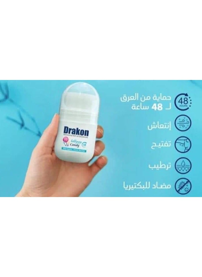 Drakon Passion Peak & Lollipop Candy Roll On Deodorant 50Ml 1+1