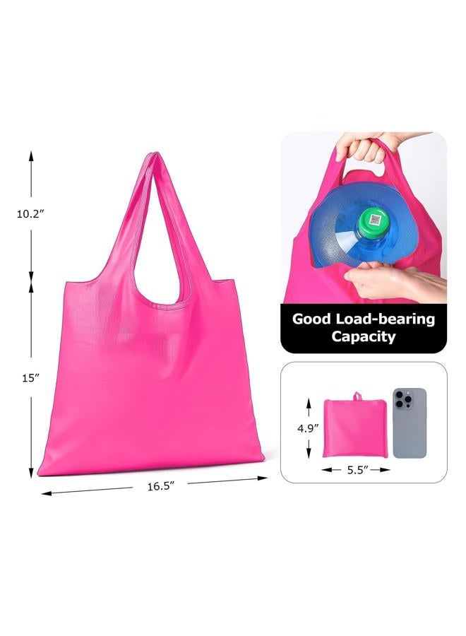 Tandoler Large Foldable Shopping Bag, Reusable Grocery Bag, Used for Shopping. Reusable Handbag Weighing Up to 50 Pounds, Nylon Bag, Waterproof, Washable(Black) - Image 3