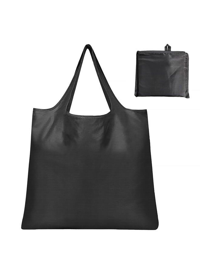 Tandoler Large Foldable Shopping Bag, Reusable Grocery Bag, Used for Shopping. Reusable Handbag Weighing Up to 50 Pounds, Nylon Bag, Waterproof, Washable(Black) - Image 1