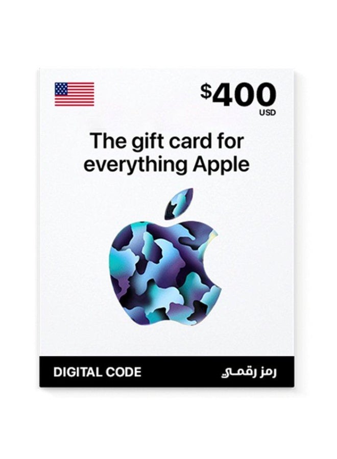 Apple Gift Card US $400 Digital Code | Apple Account Credit for App Store & Digital PurchasesApple Gift Card US $400 Digital Code | Apple Account Credit for App Store & Digital Purchases