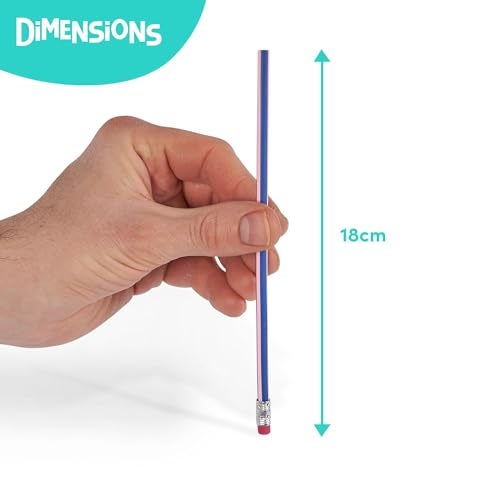 THE TWIDDLERS 70 Fun Novelty Bendy Flexible Pencils - Goodie Bag Filler, Birthday Party Toys, Classroom Gifts Party Favors for Boys & Girls - Image 3