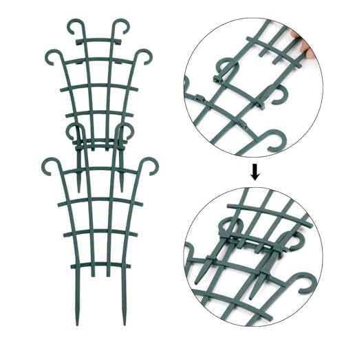 UWIOFF Trellis for Potted Plants, Stackable Small Indoor Plant Trellis for Climbing Plants Outdoor for Vine Ivy Hoya Houseplants Flower Plant Support, 4 Pack - Image 4